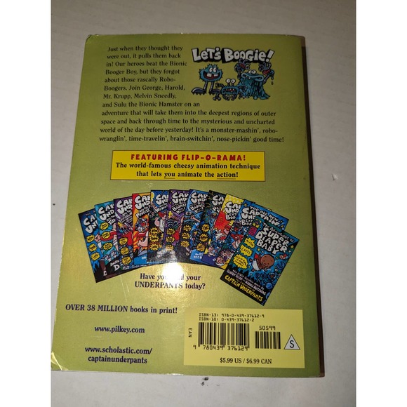 Lot 5 Captain Underpants PB Books Kids Chapter Books Dav Pilkey Nice - Picture 10 of 10